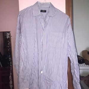 Men’s Striped Club Room Button Down Dress Shirt size 16 1/2